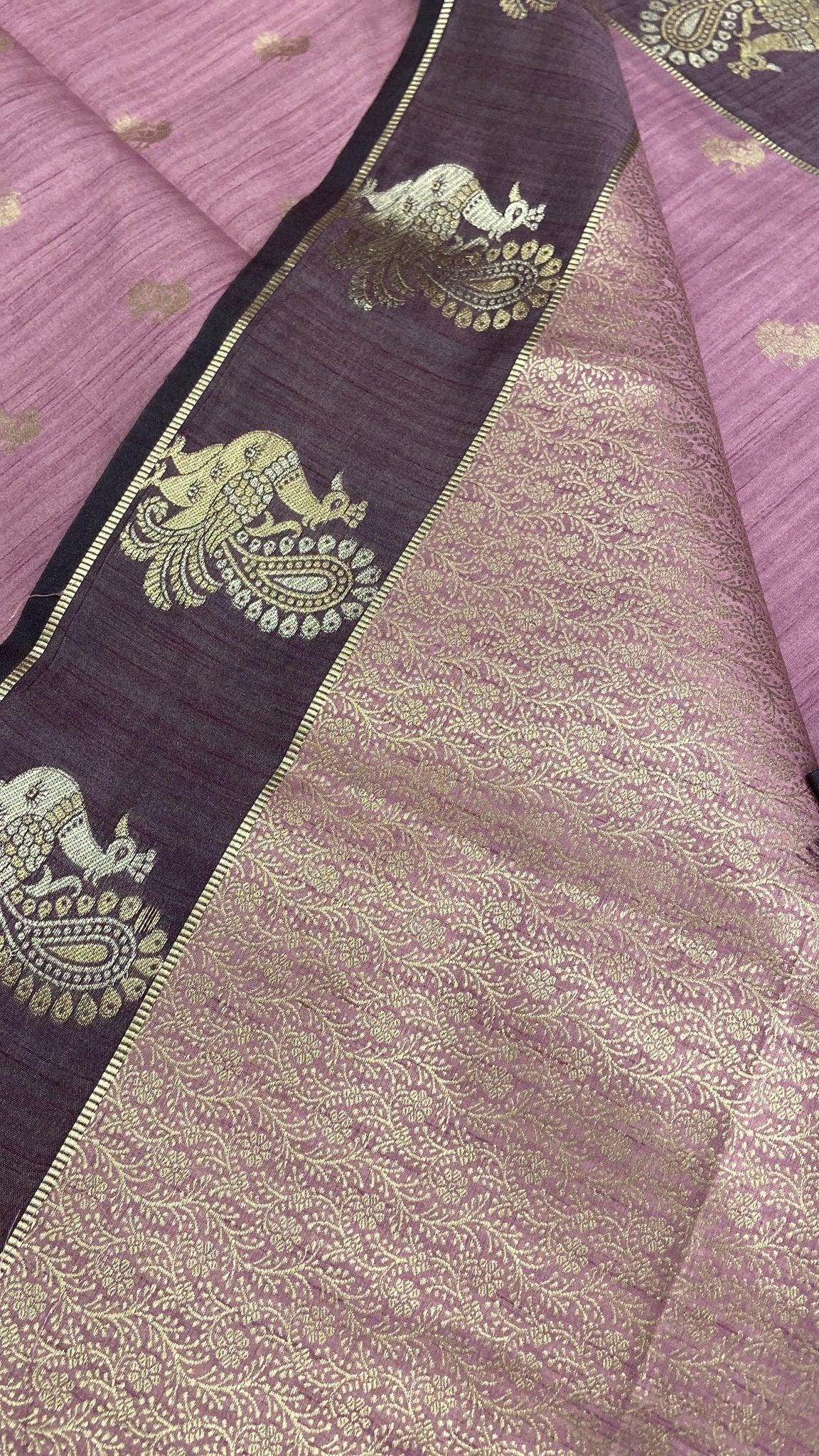 Premium Tusser Silk Saree🌸 - Kanjeevaram Silk Mandir