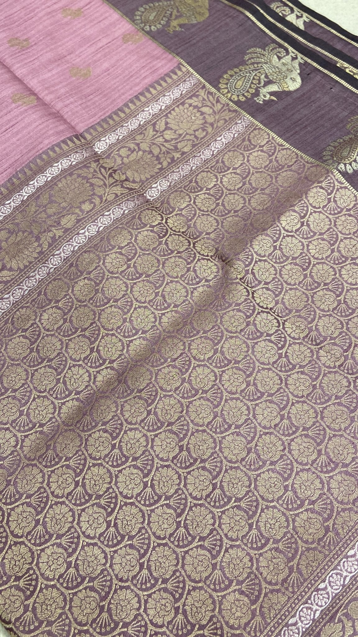 Premium Tusser Silk Saree🌸 - Kanjeevaram Silk Mandir