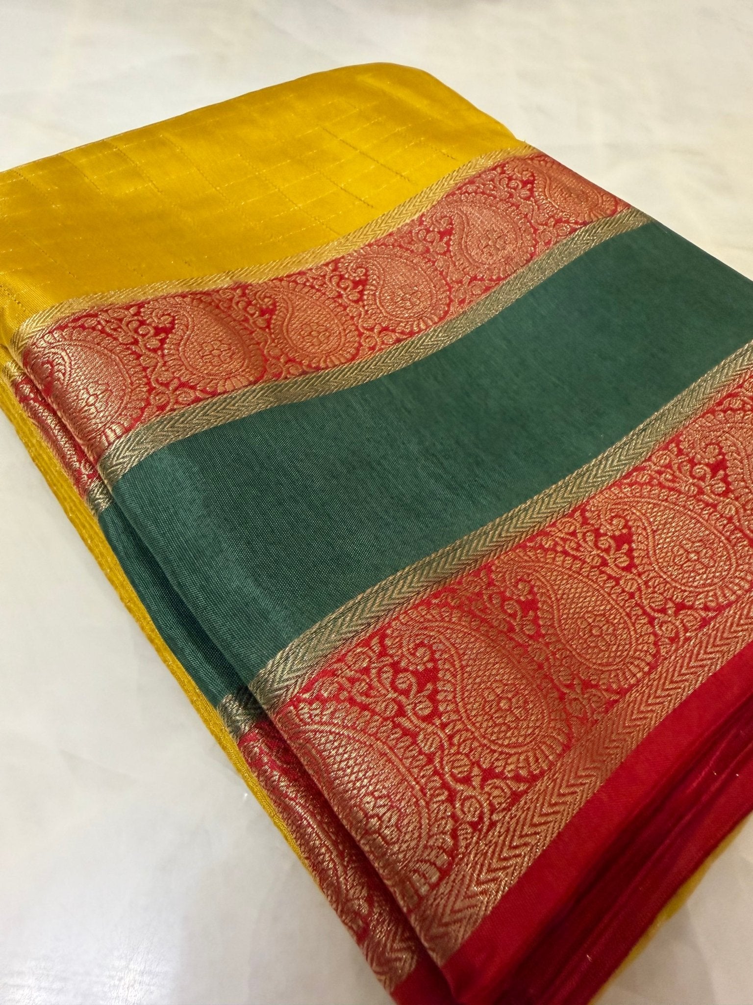 Premium viscose 3d design crepe silk saree - Kanjeevaram Silk Mandir