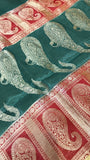Premium viscose 3d design crepe silk saree - Kanjeevaram Silk Mandir