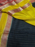 Premium viscose 3d design crepe silk saree 🖤 - Kanjeevaram Silk Mandir