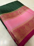 Premium viscose 3d design crepe silk saree 💚 - Kanjeevaram Silk Mandir