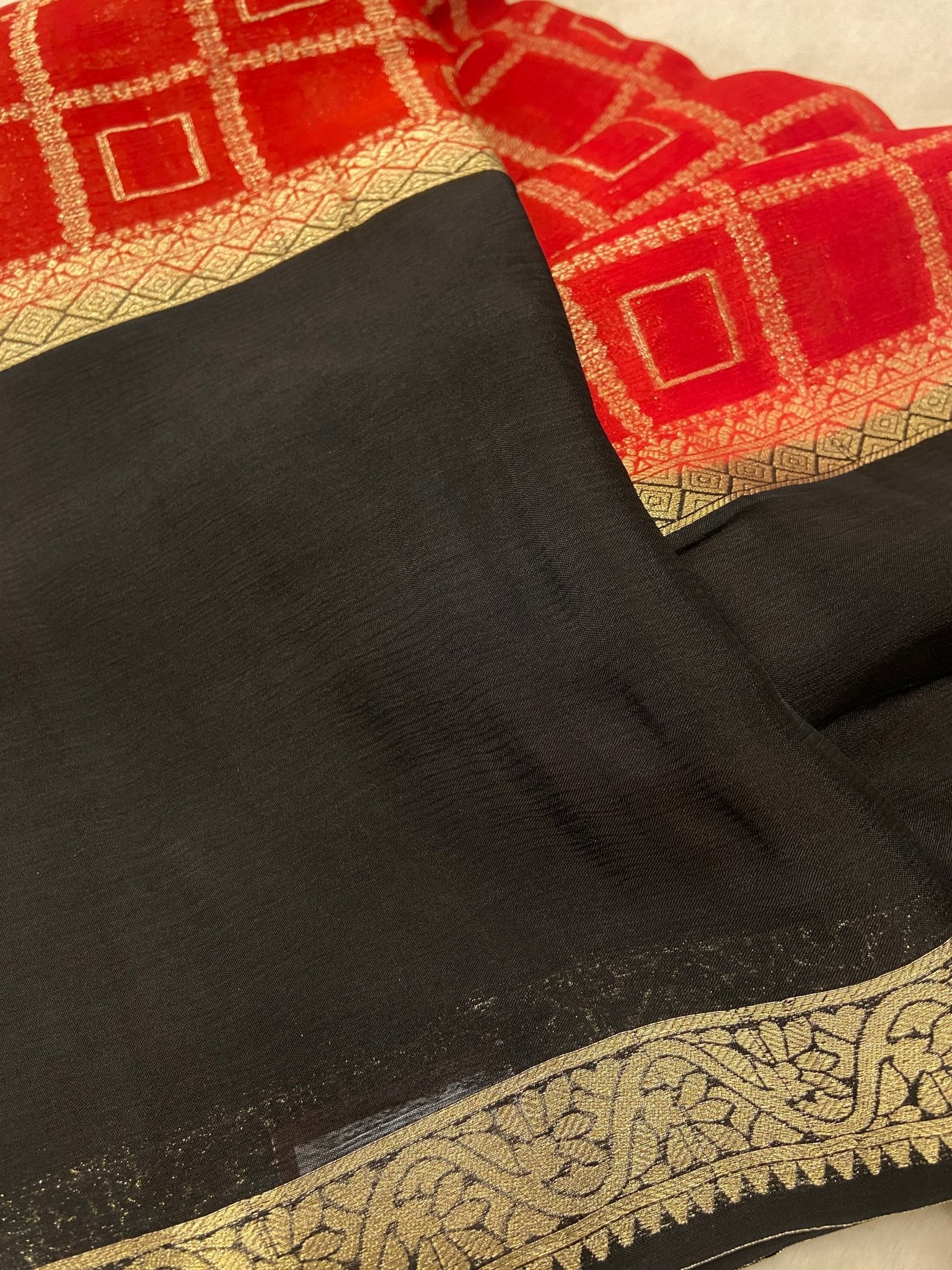 Premium viscose chinnon saree - Kanjeevaram Silk Mandir