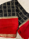 Premium viscose chinnon saree - Kanjeevaram Silk Mandir