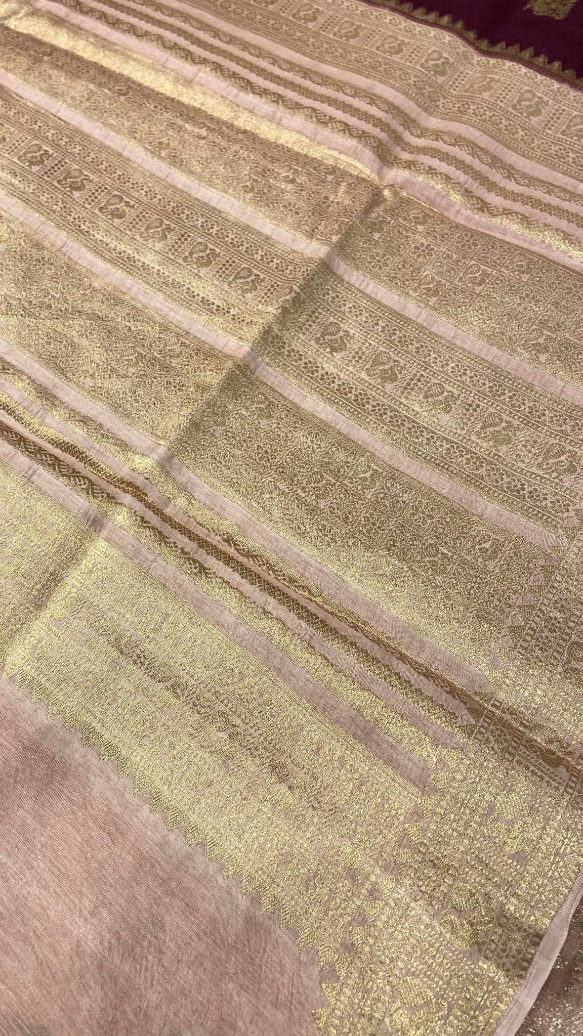 Premium Viscose Crepe Saree✨ - Kanjeevaram Silk Mandir