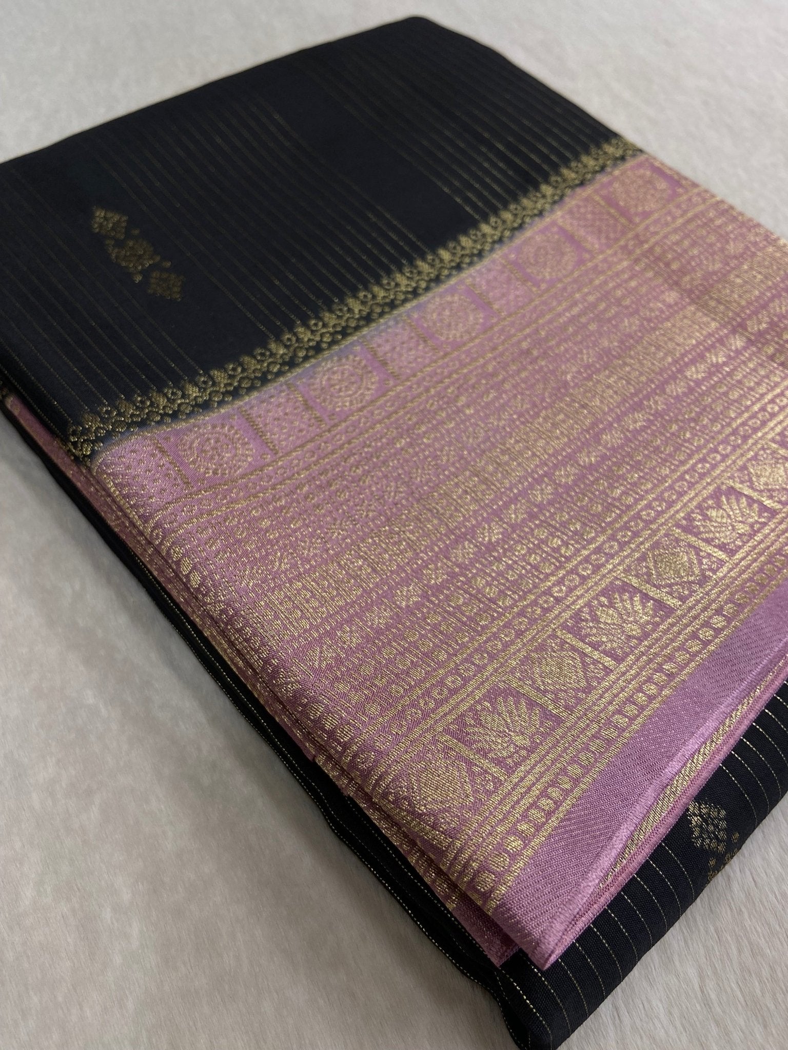 Premium Viscose Crepe Saree - Kanjeevaram Silk Mandir