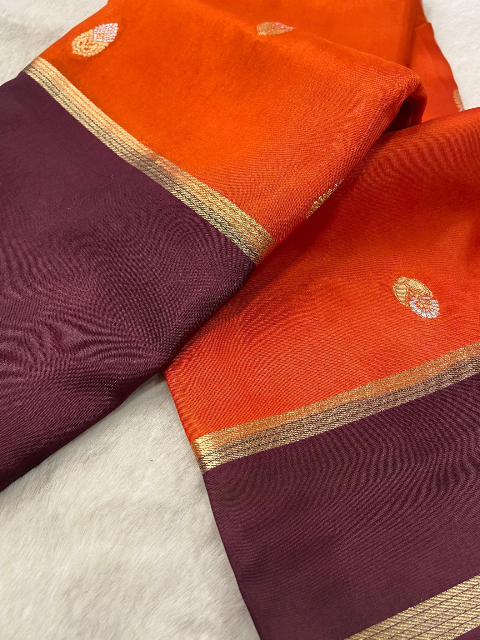 Premium viscose crepe saree - Kanjeevaram Silk Mandir