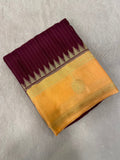 Premium Viscose Crepe Saree - Kanjeevaram Silk Mandir