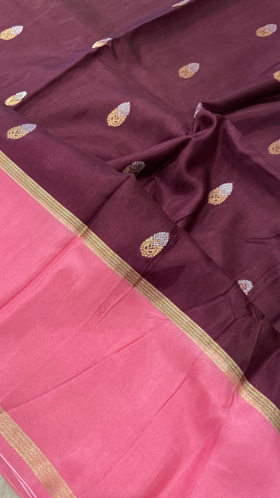 Premium viscose crepe saree - Kanjeevaram Silk Mandir