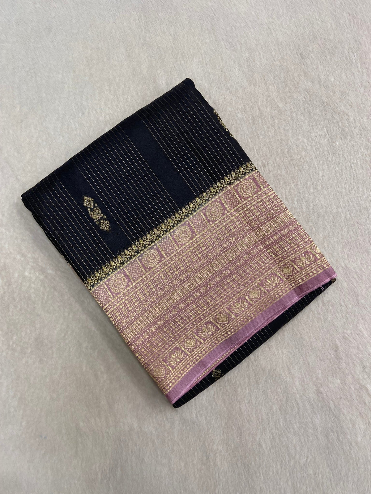 Premium Viscose Crepe Saree - Kanjeevaram Silk Mandir