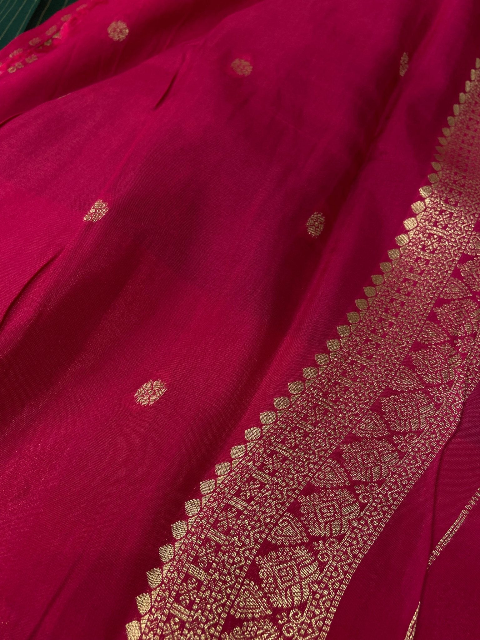 Premium Viscose Crepe Saree - Kanjeevaram Silk Mandir