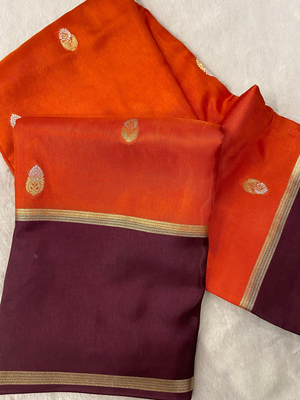 Premium viscose crepe saree - Kanjeevaram Silk Mandir