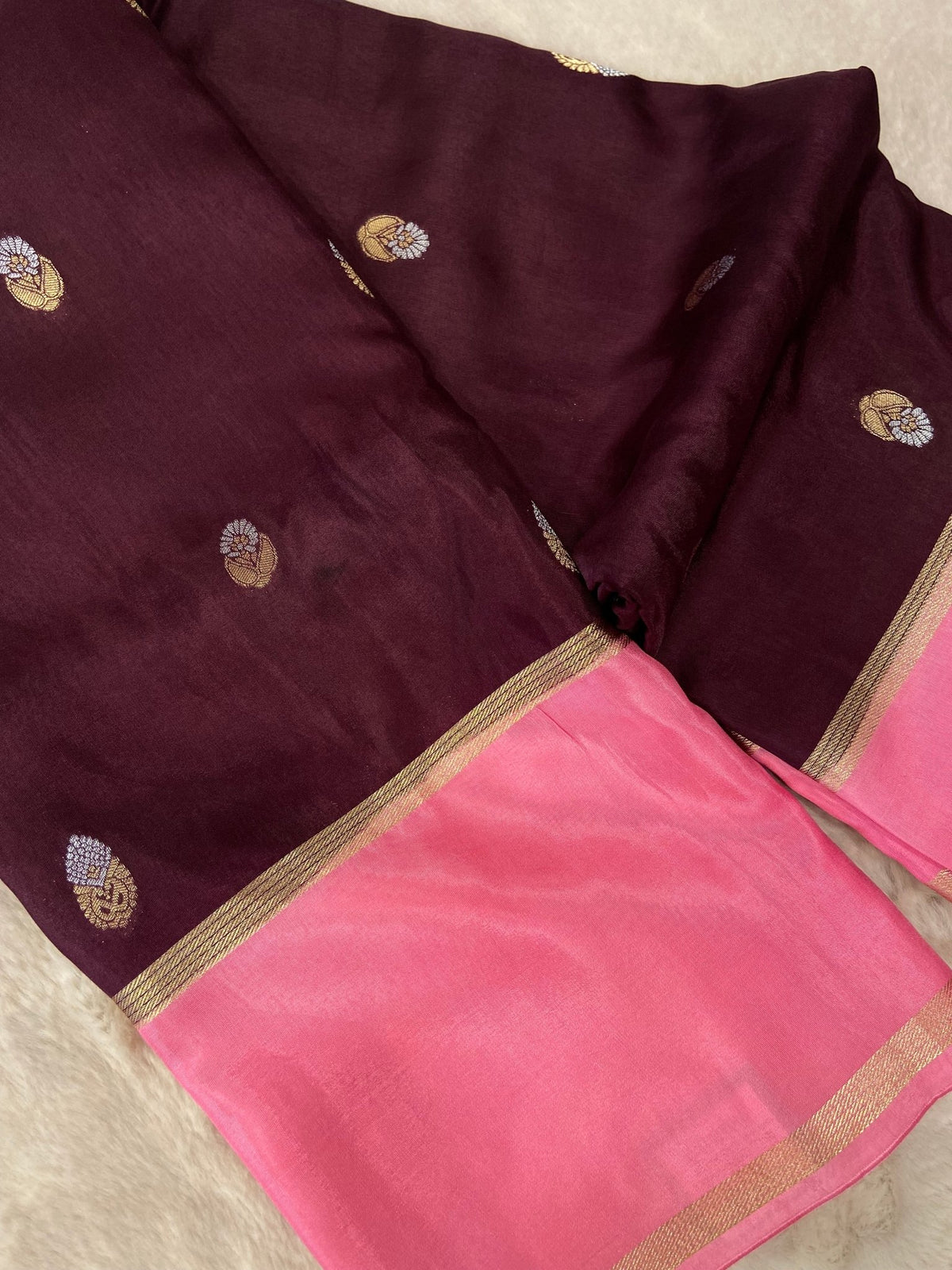 Premium viscose crepe saree - Kanjeevaram Silk Mandir