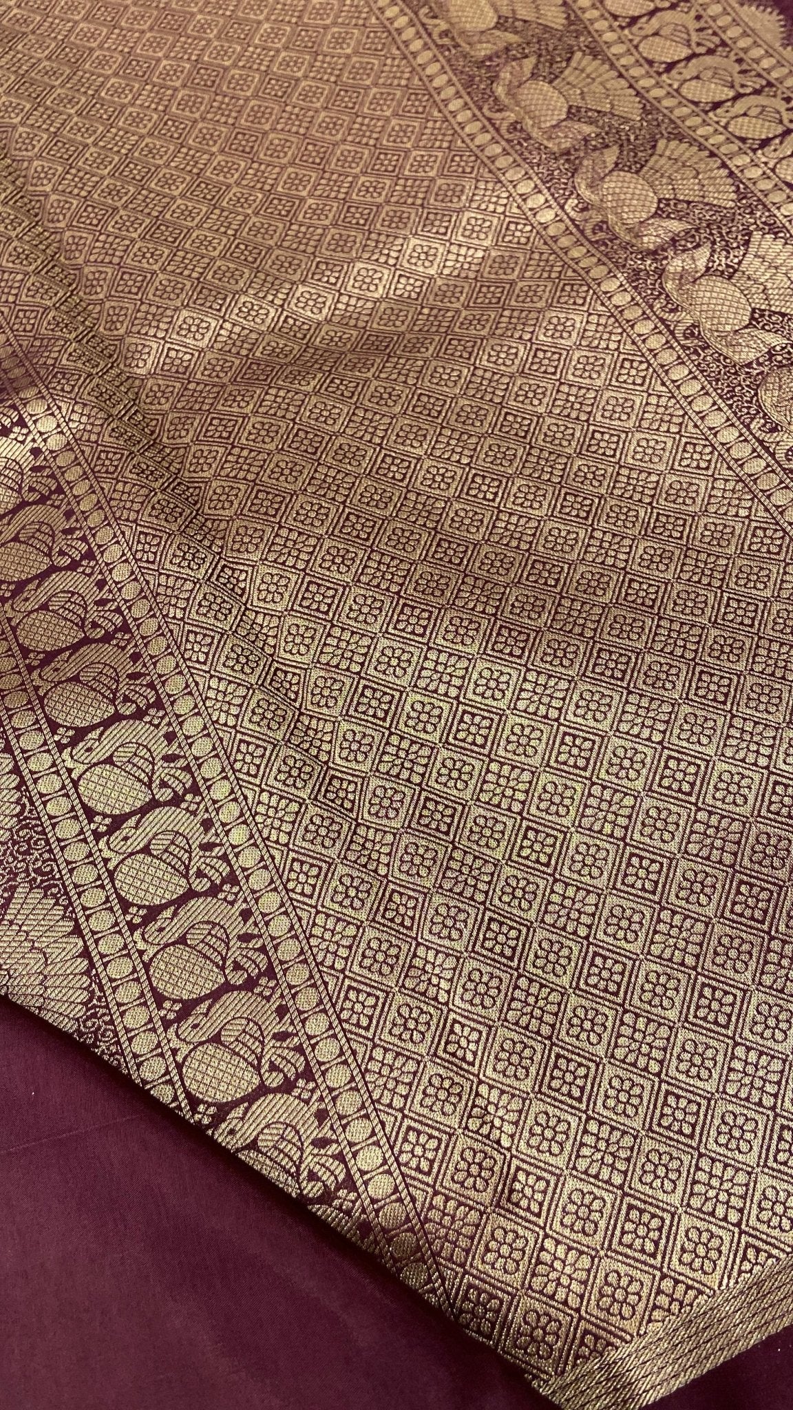 Premium viscose crepe saree - Kanjeevaram Silk Mandir
