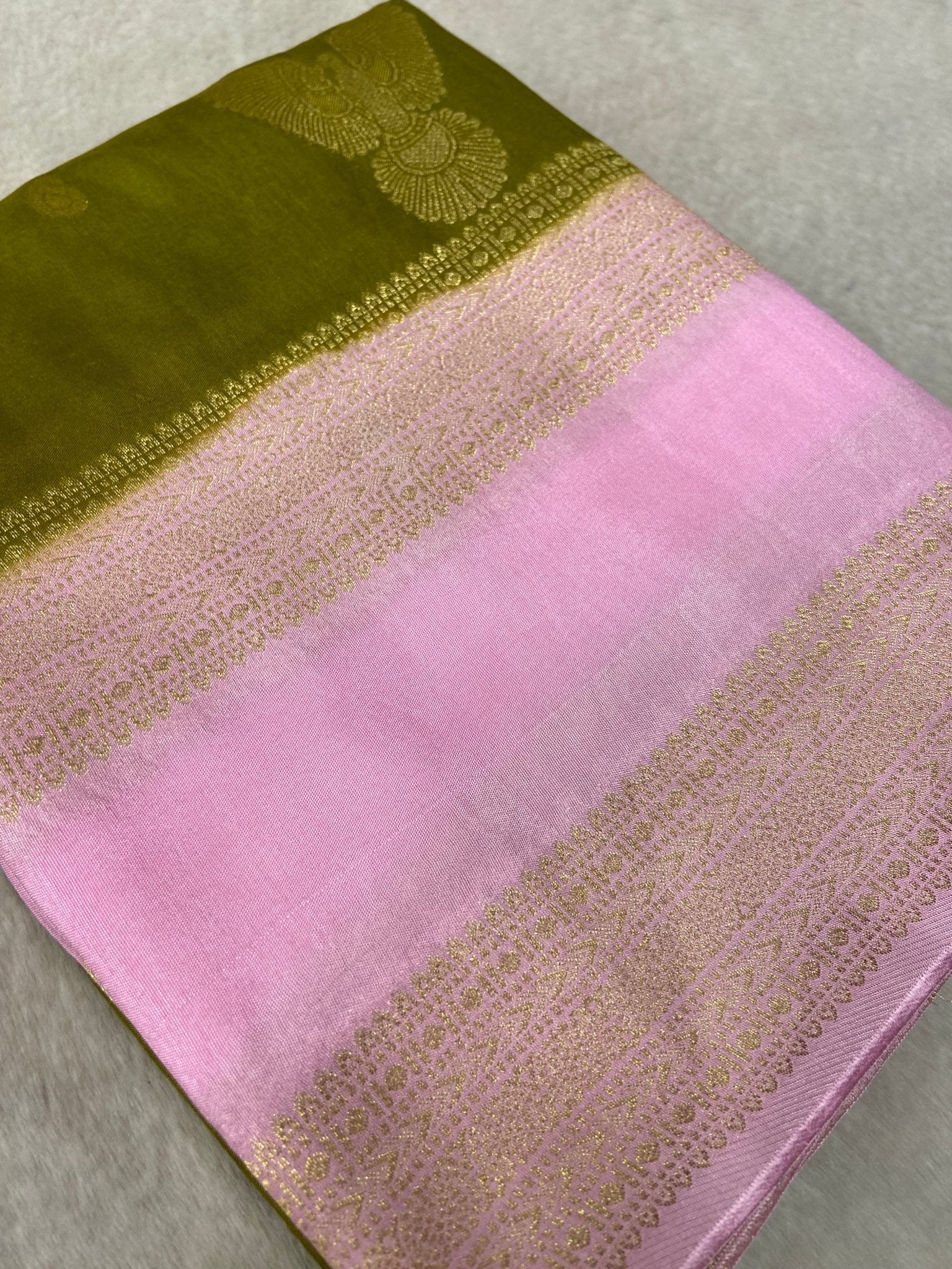 Premium Viscose Crepe Saree - Kanjeevaram Silk Mandir