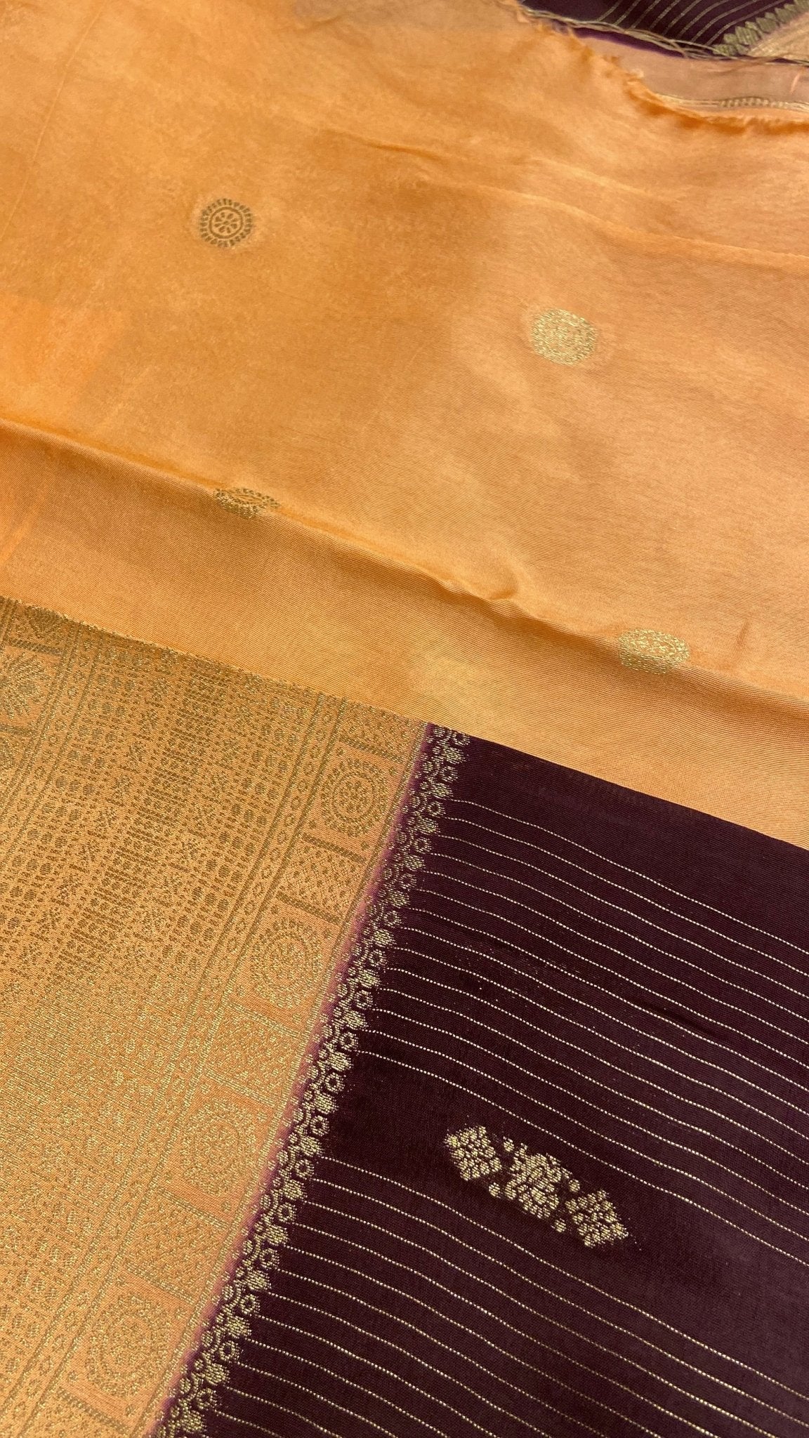 Premium Viscose Crepe Saree - Kanjeevaram Silk Mandir