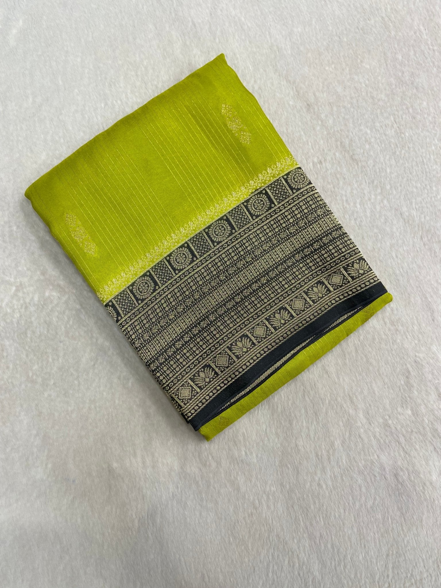 Premium Viscose Crepe Saree - Kanjeevaram Silk Mandir