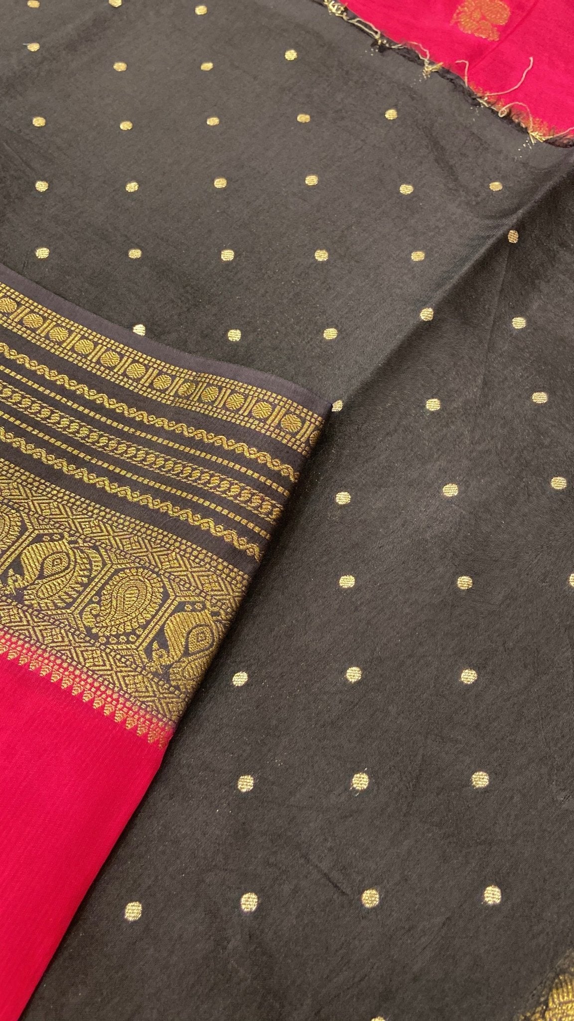 Premium Viscose Crepe Saree 💓 - Kanjeevaram Silk Mandir