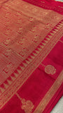Premium Viscose Crepe Saree - Kanjeevaram Silk Mandir