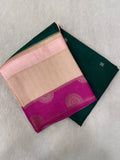 Premium Viscose Crepe Saree - Kanjeevaram Silk Mandir