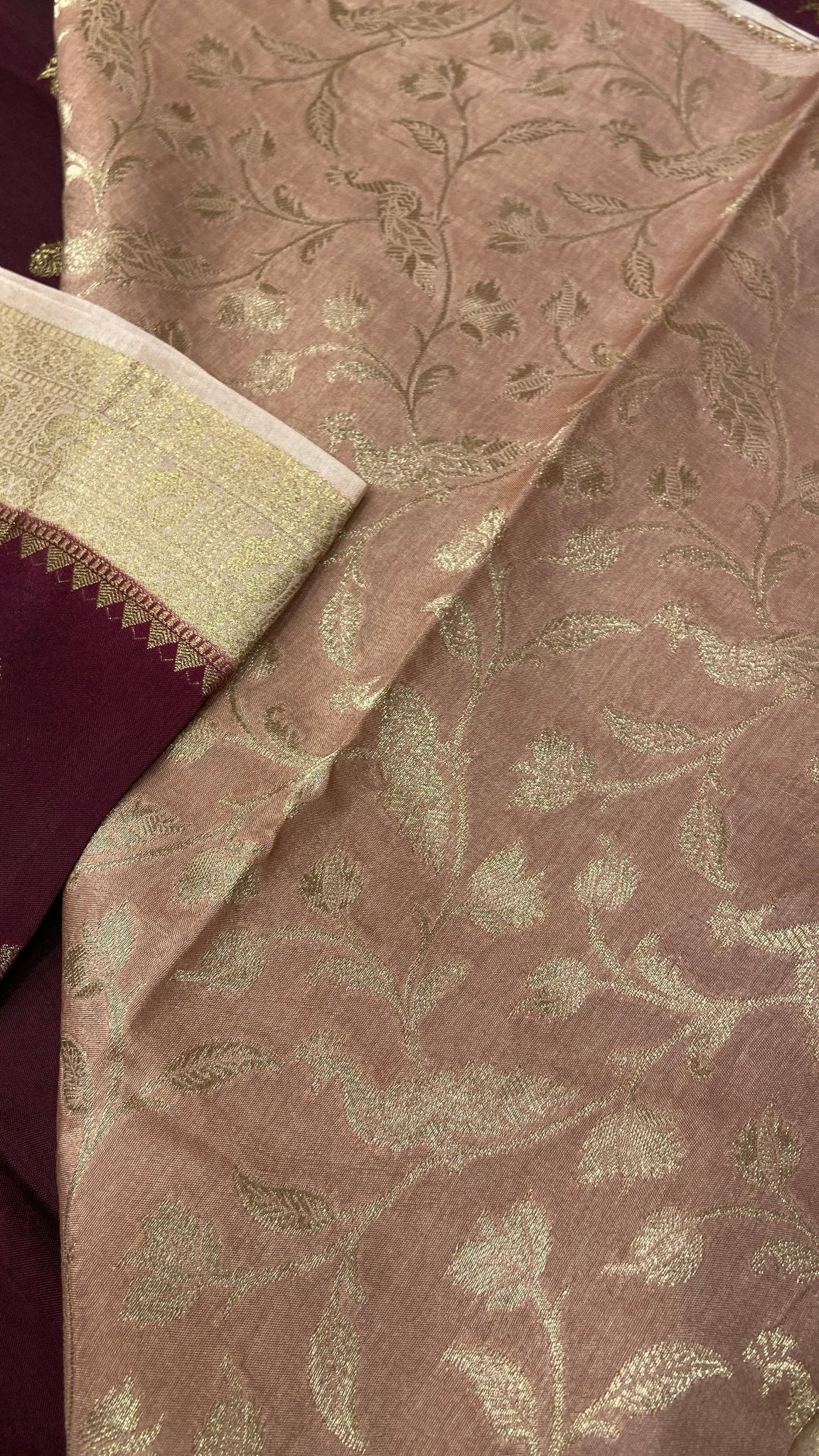 Premium Viscose Crepe Saree✨ - Kanjeevaram Silk Mandir