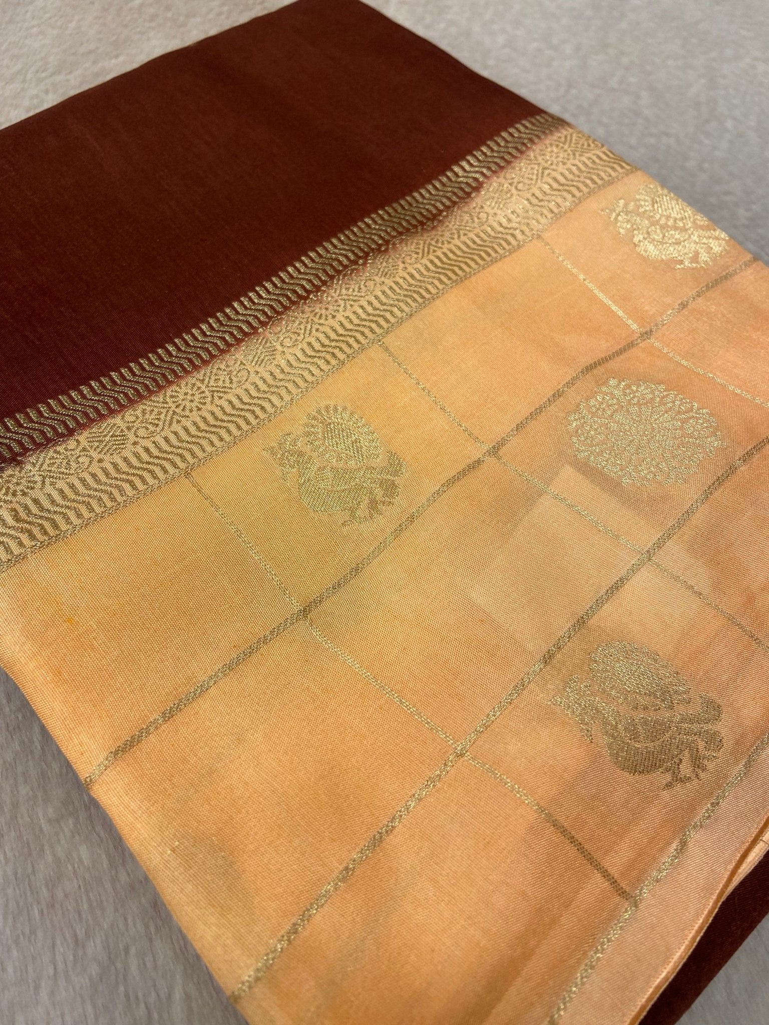 Premium Viscose Crepe Saree - Kanjeevaram Silk Mandir