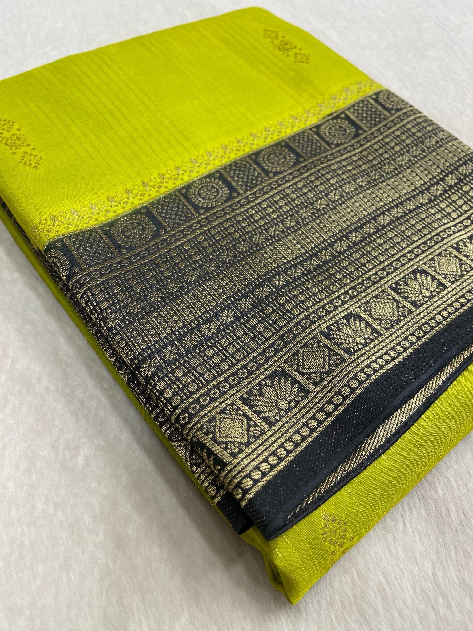 Premium Viscose Crepe Saree - Kanjeevaram Silk Mandir