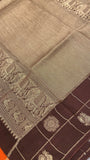 Premium Viscose Crepe Saree - Kanjeevaram Silk Mandir