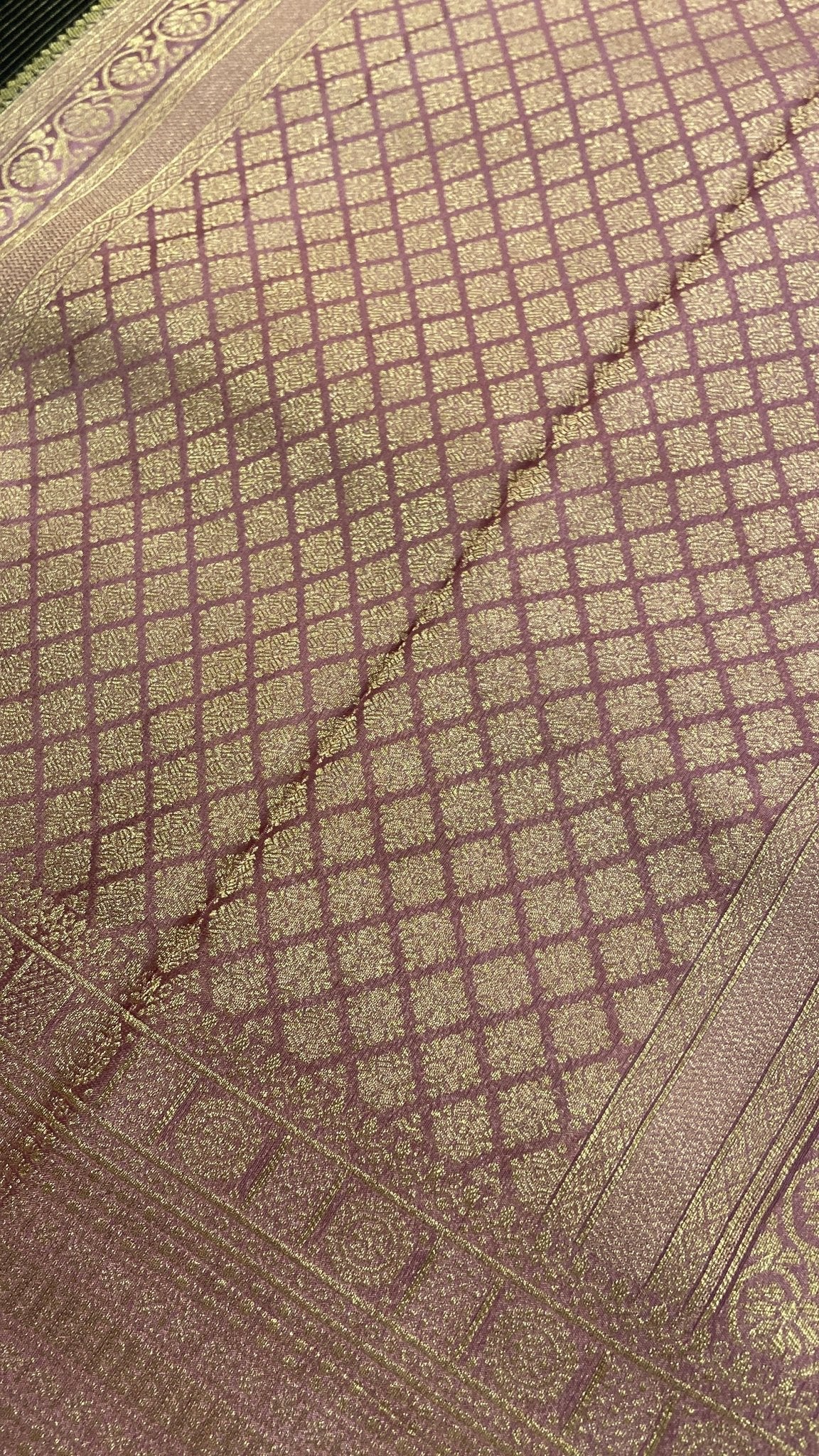 Premium Viscose Crepe Saree - Kanjeevaram Silk Mandir