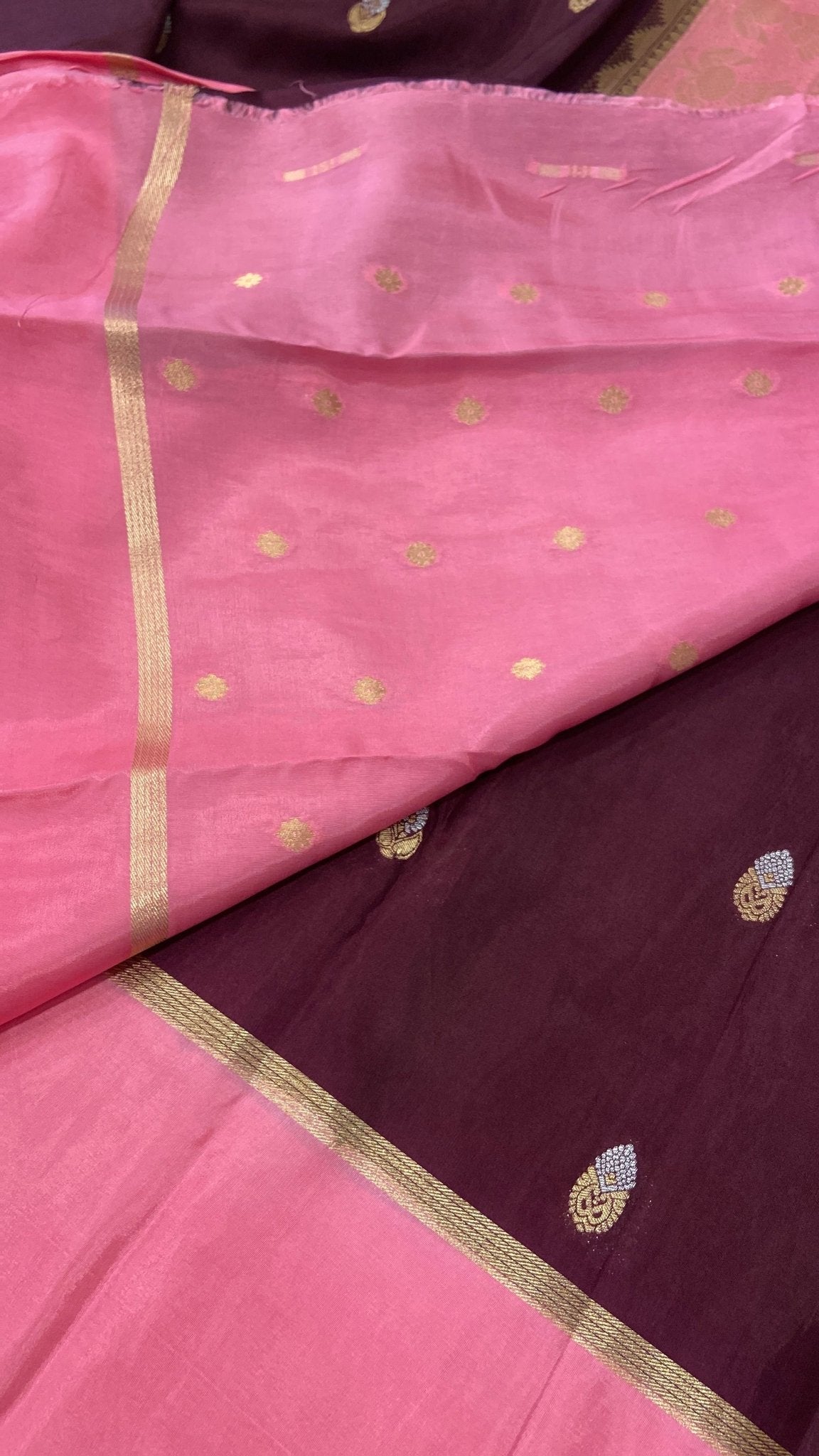 Premium viscose crepe saree - Kanjeevaram Silk Mandir
