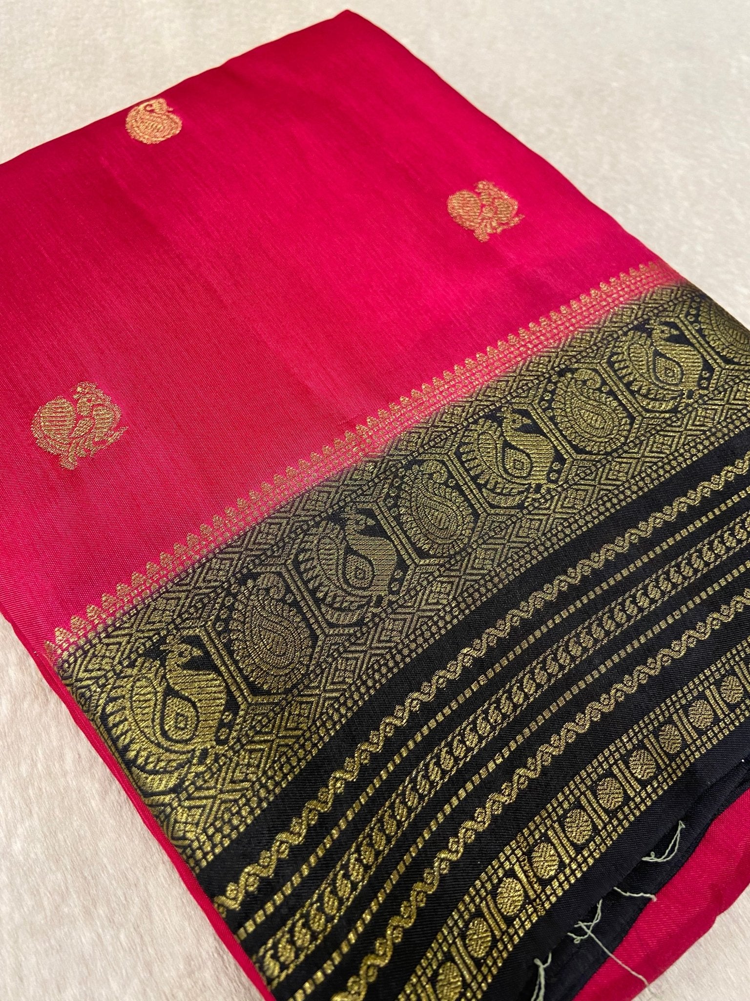Premium Viscose Crepe Saree 💓 - Kanjeevaram Silk Mandir