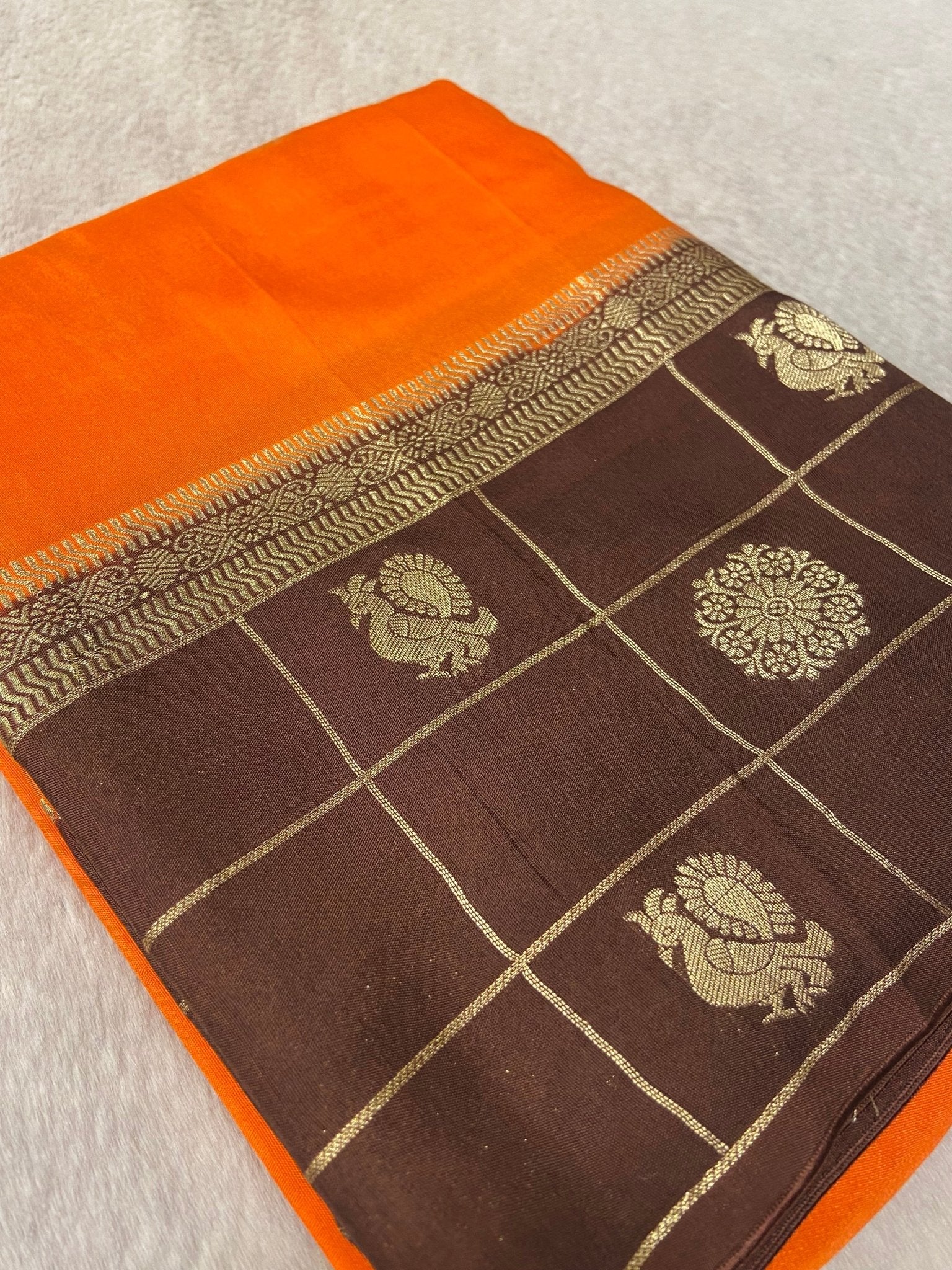 Premium Viscose Crepe Saree - Kanjeevaram Silk Mandir