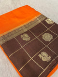 Premium Viscose Crepe Saree - Kanjeevaram Silk Mandir