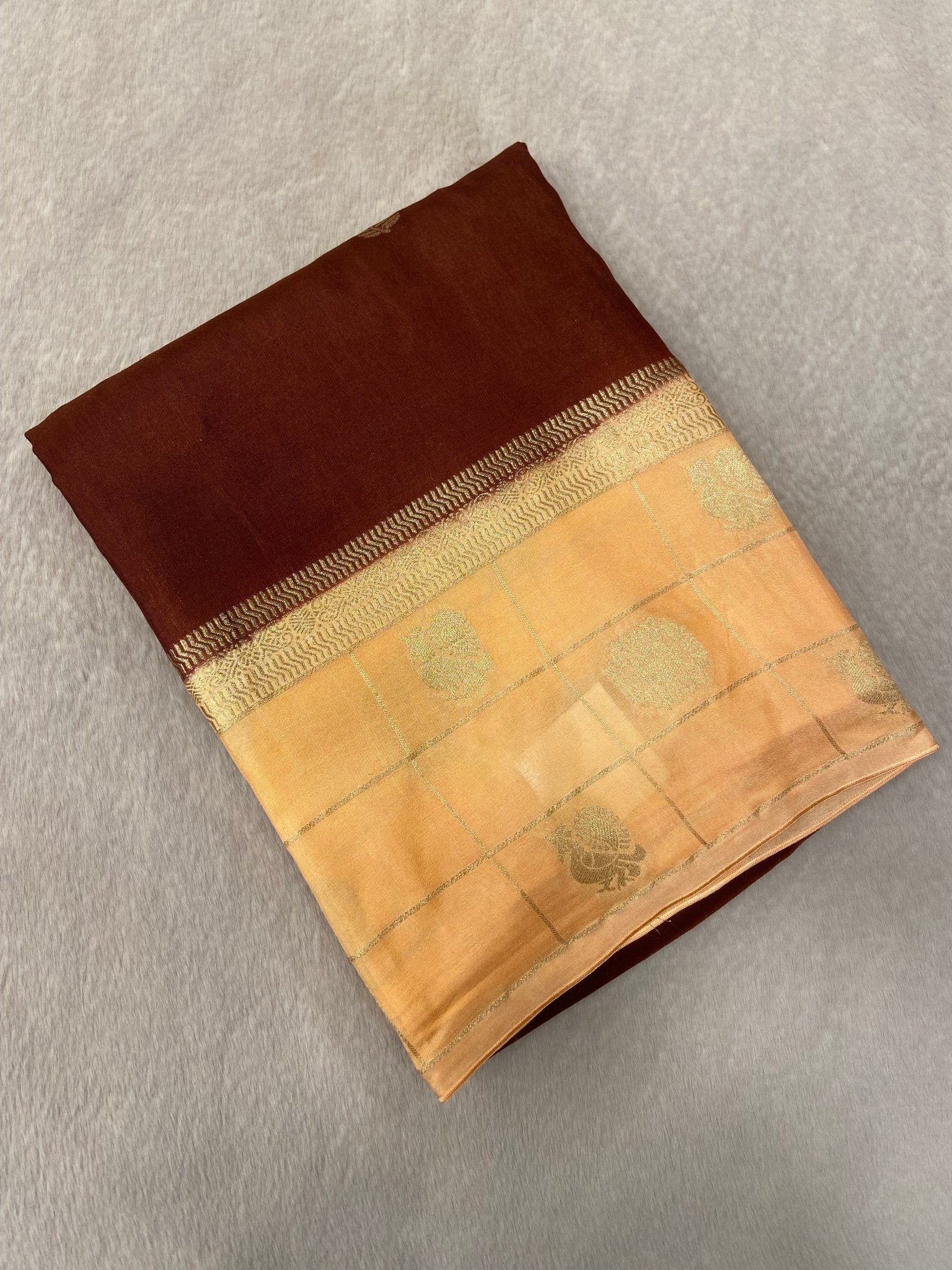 Premium Viscose Crepe Saree - Kanjeevaram Silk Mandir