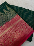 Premium Viscose Crepe Saree - Kanjeevaram Silk Mandir