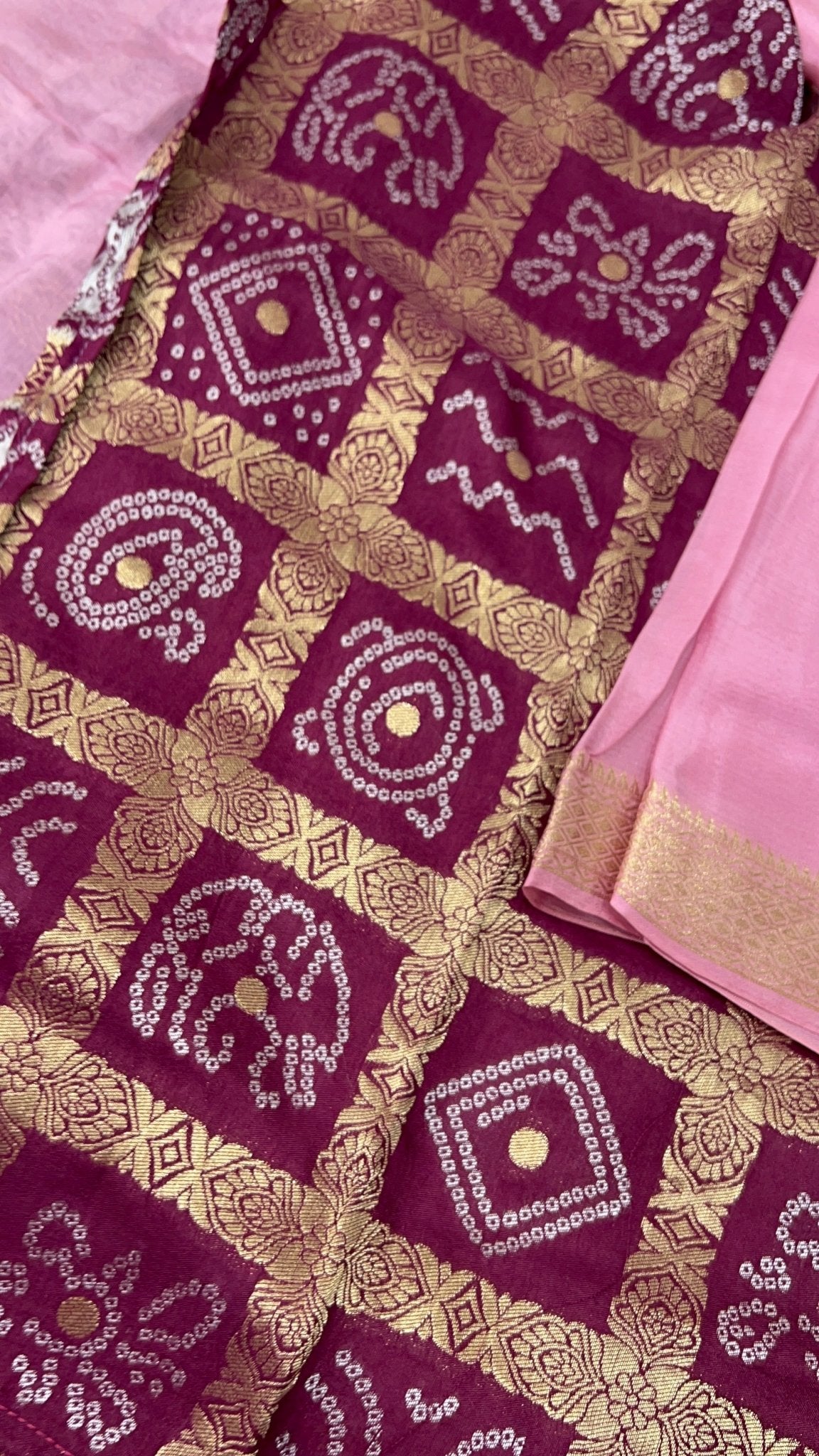 Premium viscose crepe silk saree with ghatchola blouse - Kanjeevaram Silk Mandir