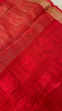 Premium viscose crepe silk saree with ghatchola blouse - Kanjeevaram Silk Mandir
