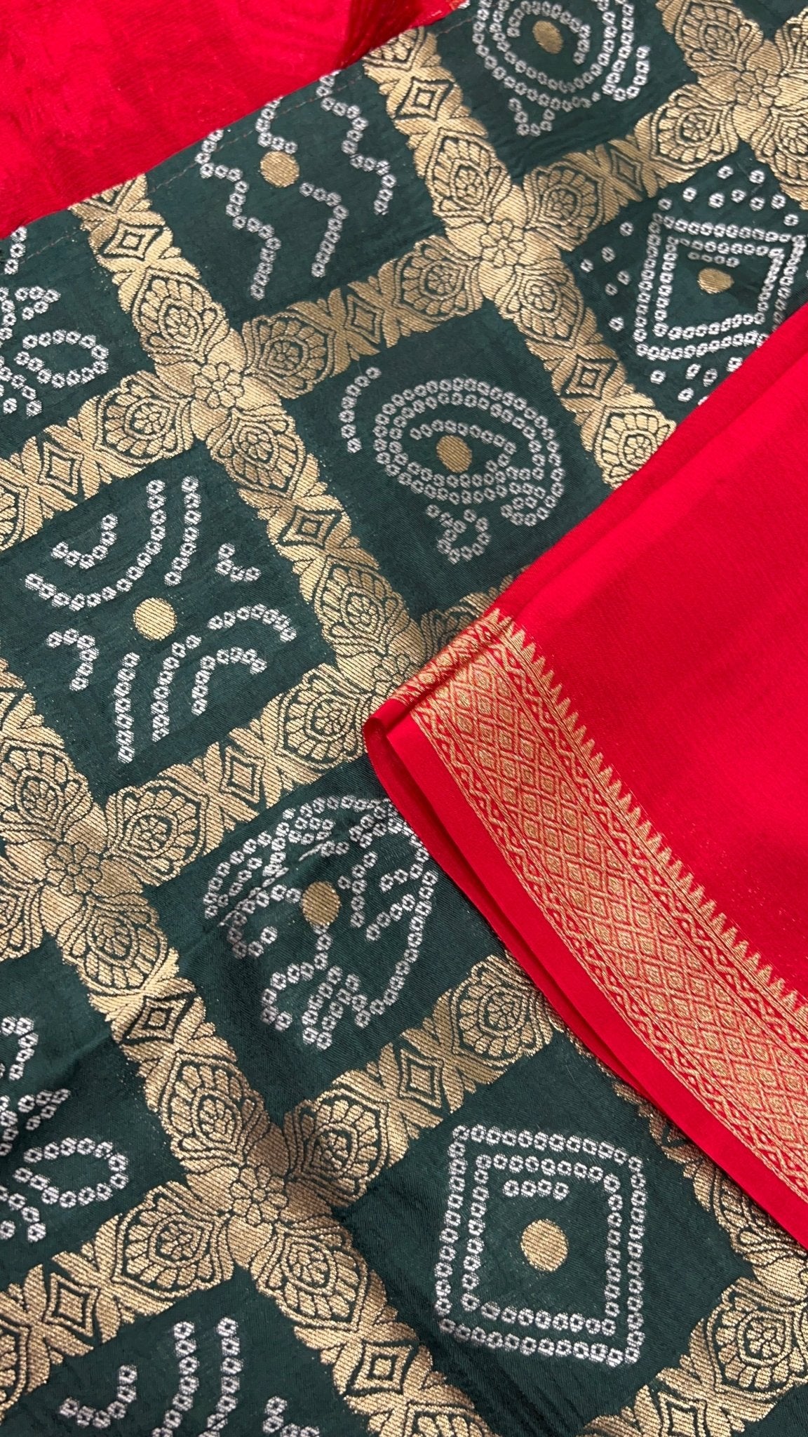 Premium viscose crepe silk saree with ghatchola blouse - Kanjeevaram Silk Mandir