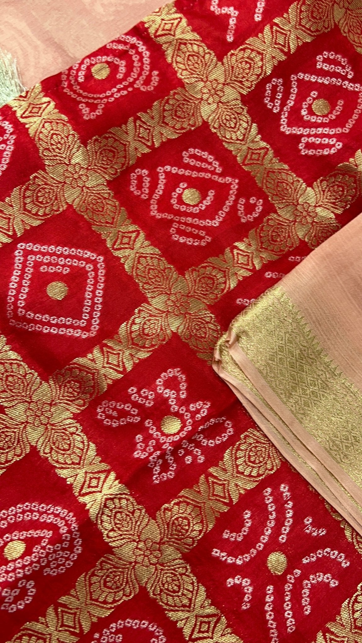 Premium viscose crepe silk saree with ghatchola blouse - Kanjeevaram Silk Mandir
