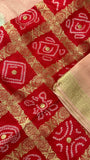 Premium viscose crepe silk saree with ghatchola blouse - Kanjeevaram Silk Mandir
