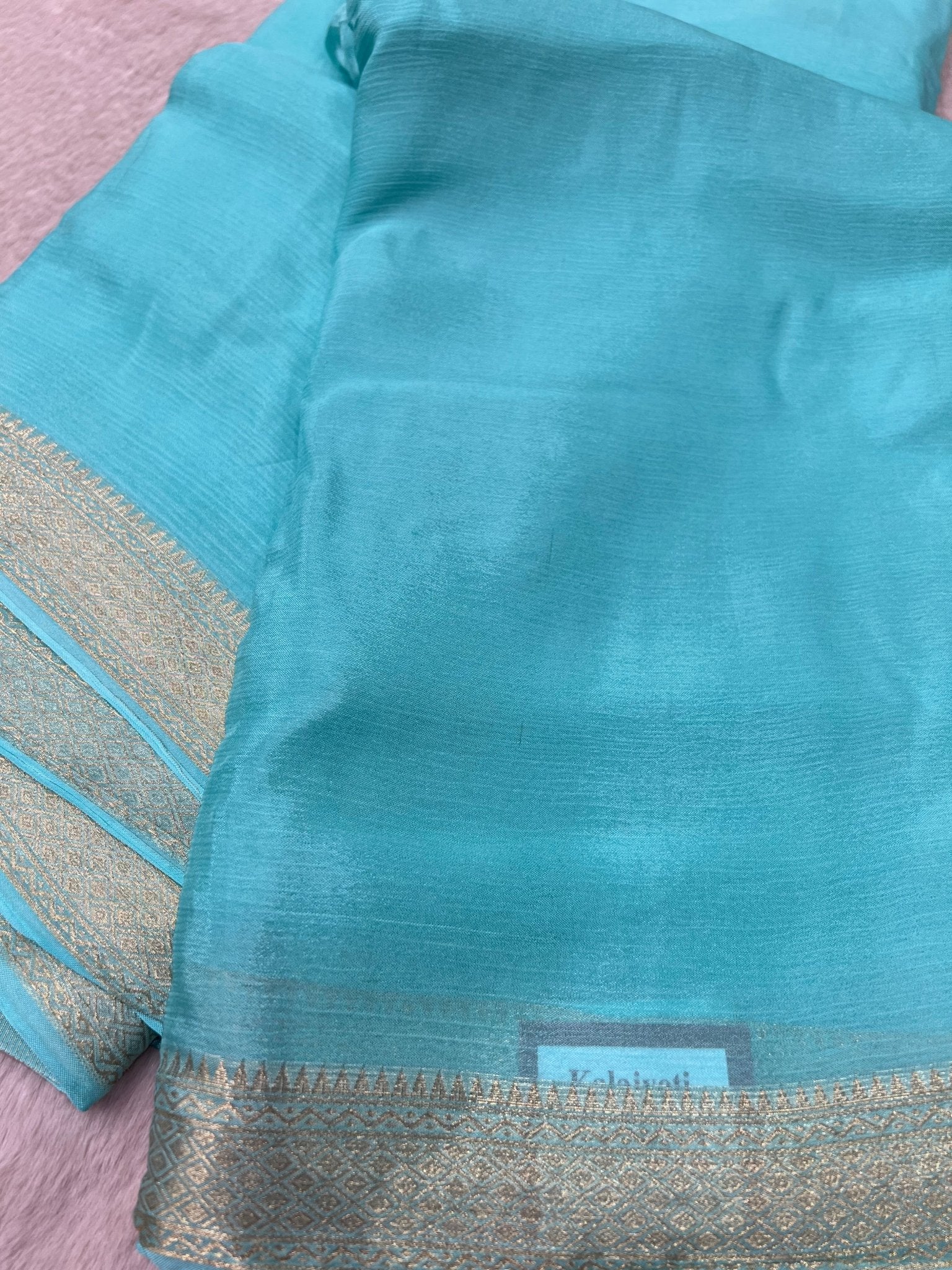 Premium viscose crepe silk saree with ghatchola blouse - Kanjeevaram Silk Mandir