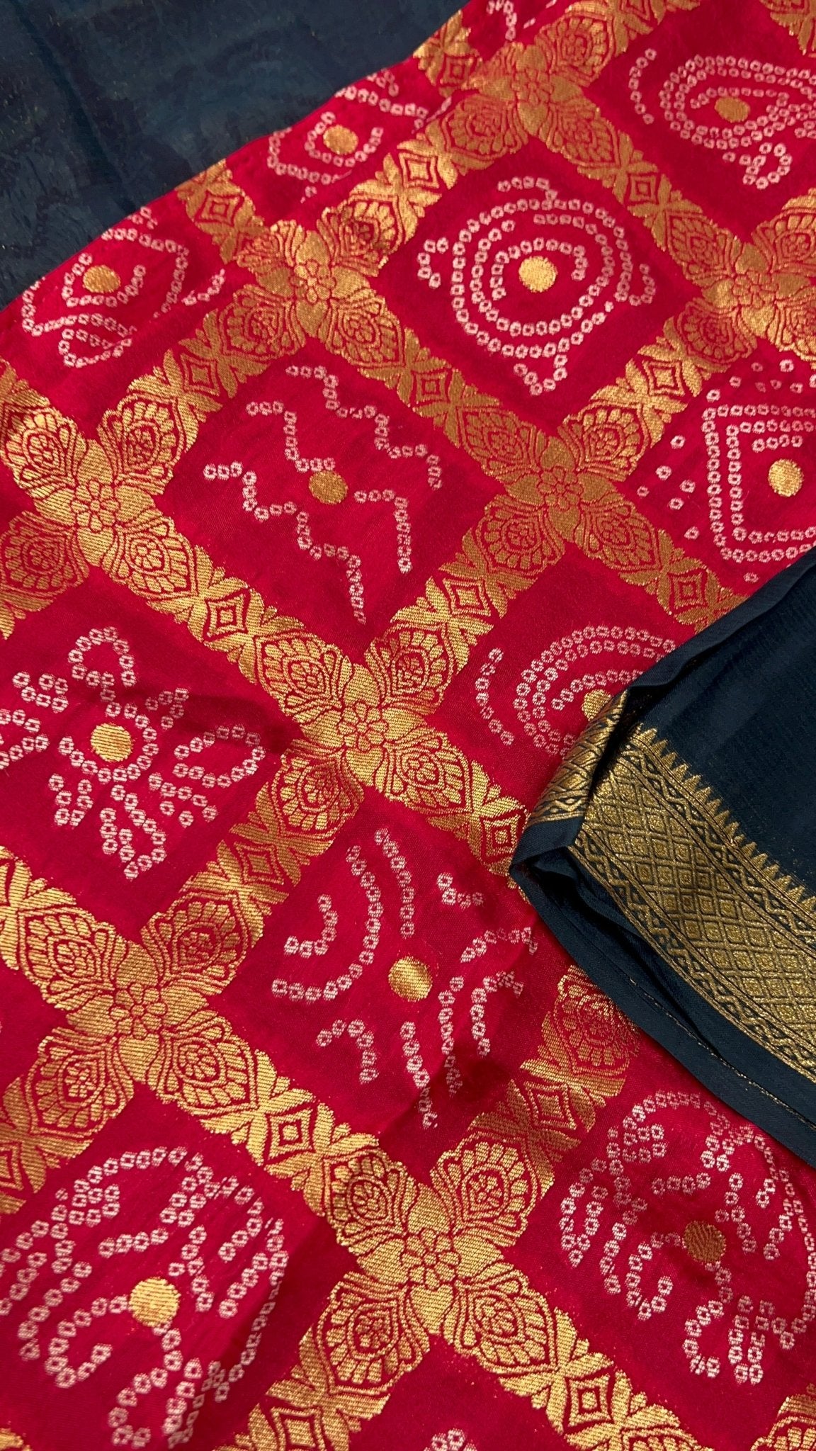Premium viscose crepe silk saree with ghatchola blouse - Kanjeevaram Silk Mandir