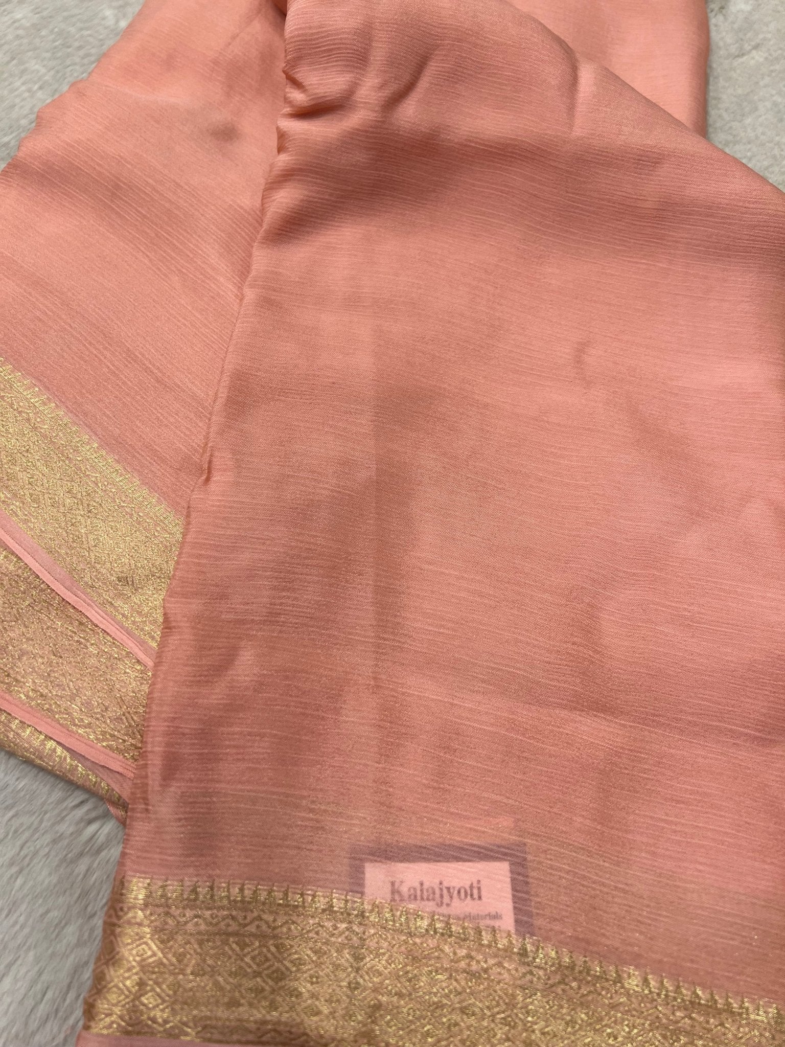 Premium viscose crepe silk saree with ghatchola blouse - Kanjeevaram Silk Mandir