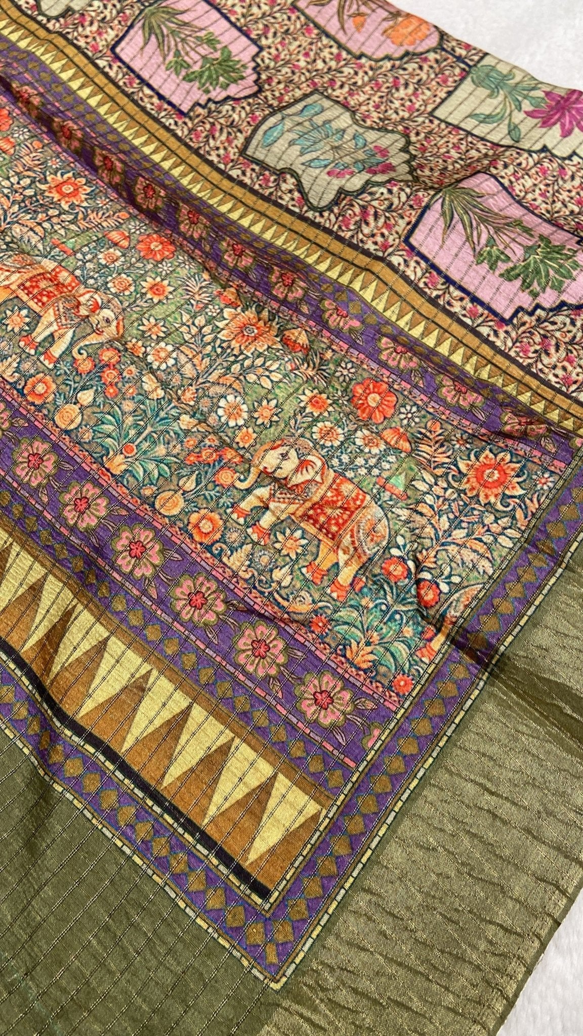 Premium Viscose Silk Saree - Kanjeevaram Silk Mandir