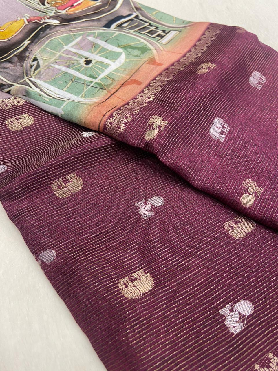 Premium Viscose Silk Saree💚 - Kanjeevaram Silk Mandir
