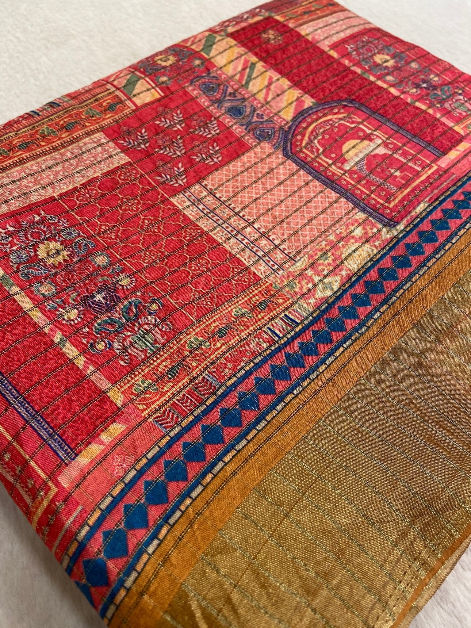 Premium Viscose Silk Saree - Kanjeevaram Silk Mandir