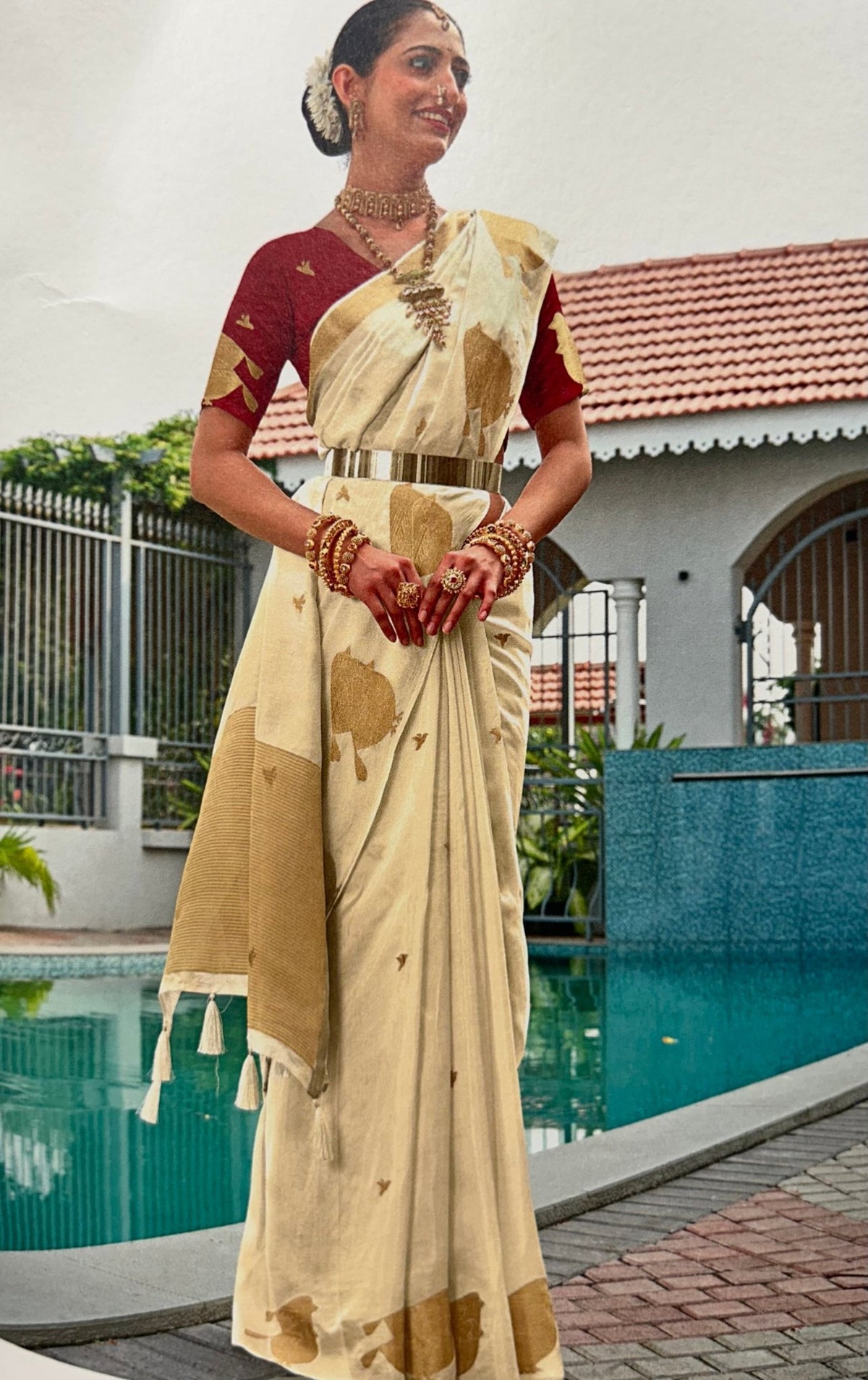 Premium Viscose Silk Saree - Kanjeevaram Silk Mandir