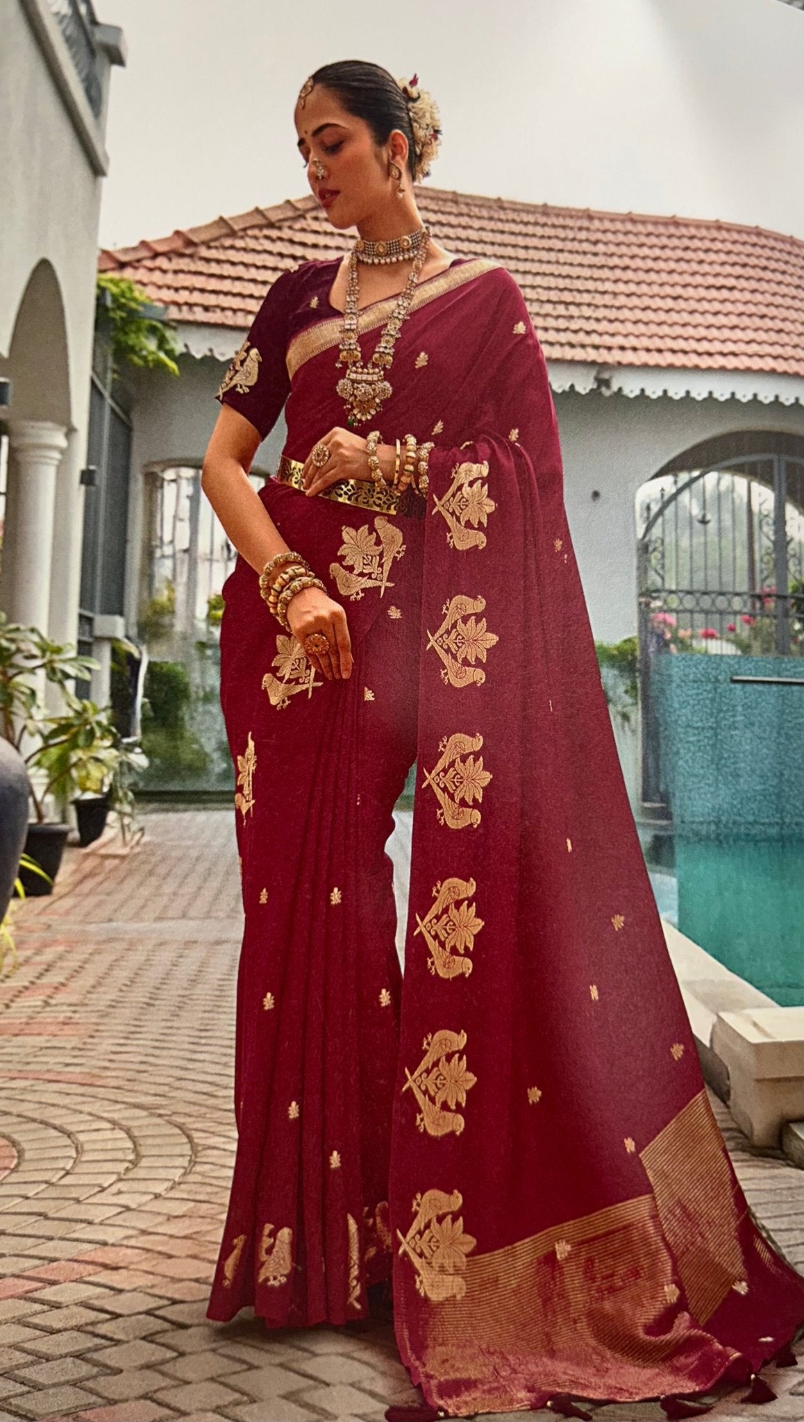Premium Viscose Silk Saree - Kanjeevaram Silk Mandir