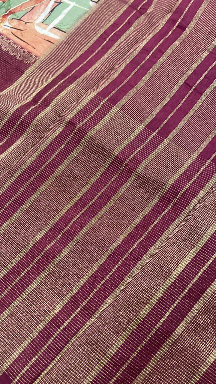 Premium Viscose Silk Saree💚 - Kanjeevaram Silk Mandir
