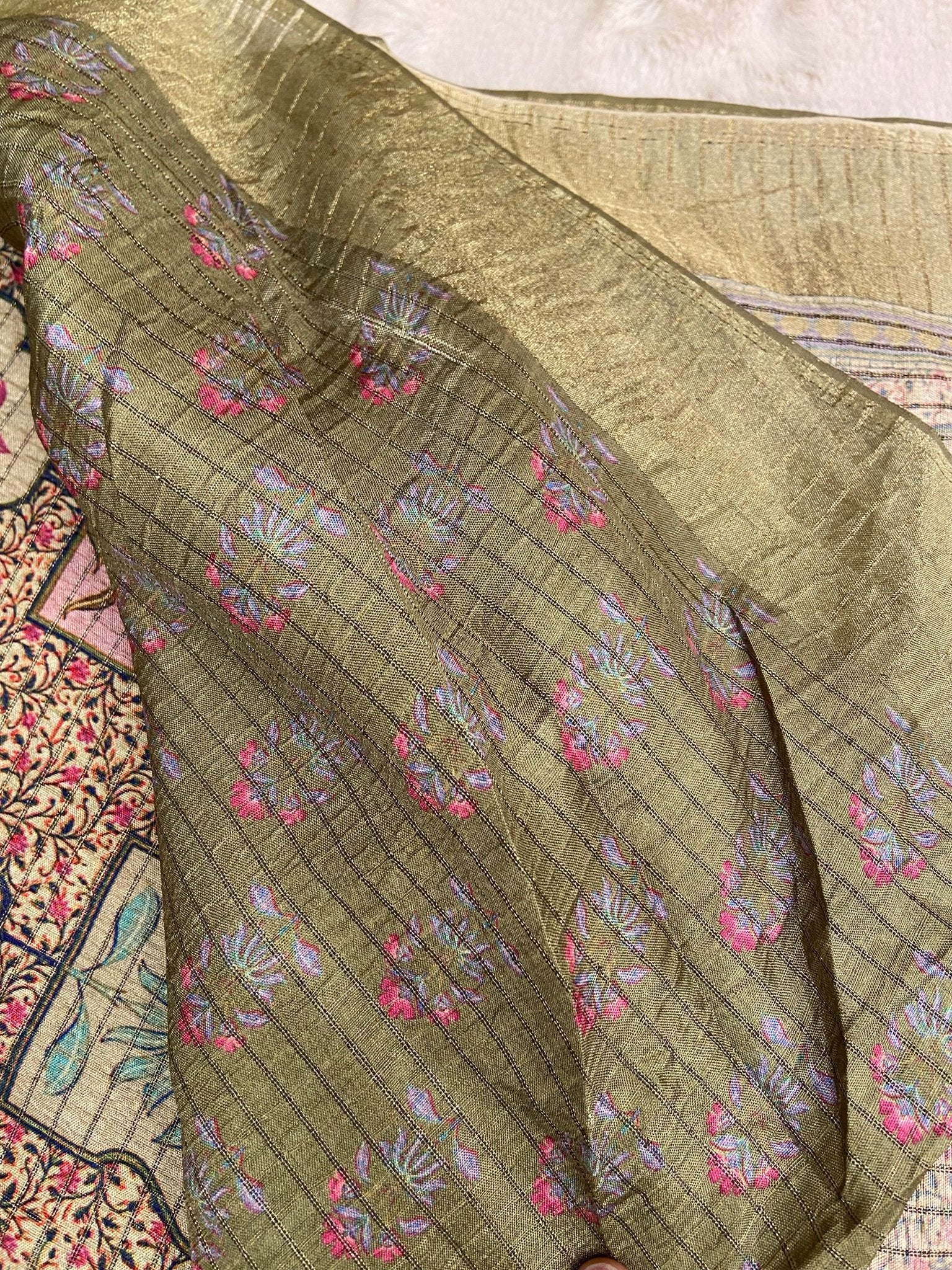 Premium Viscose Silk Saree - Kanjeevaram Silk Mandir